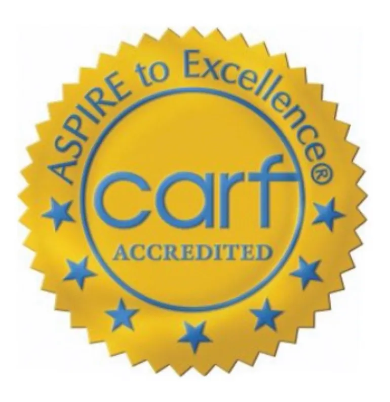 CARF Accredited — ASPIRE to Excellence
