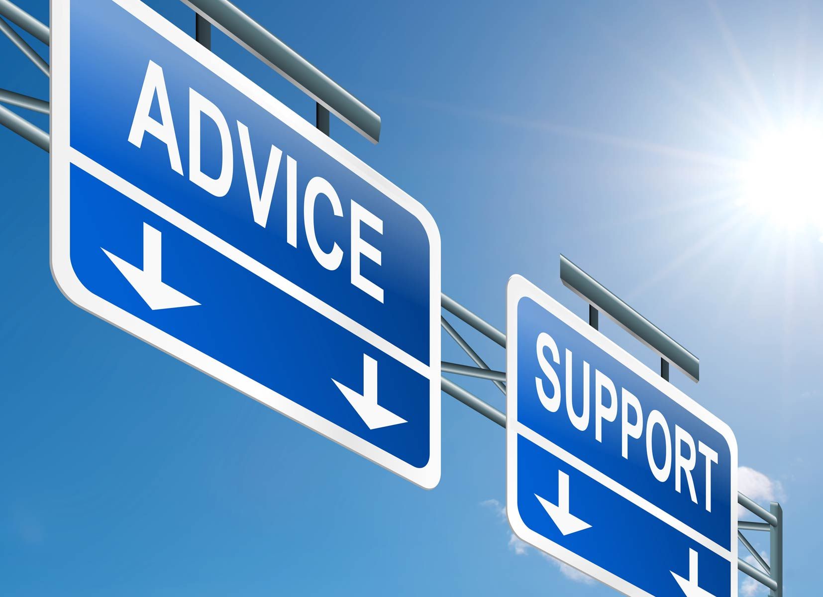 Advice and Support Signs